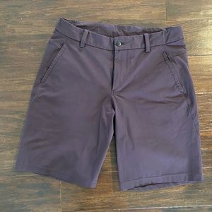 Lululemon Mens Commission Golf Short, Purple, Inseam 10", size 34